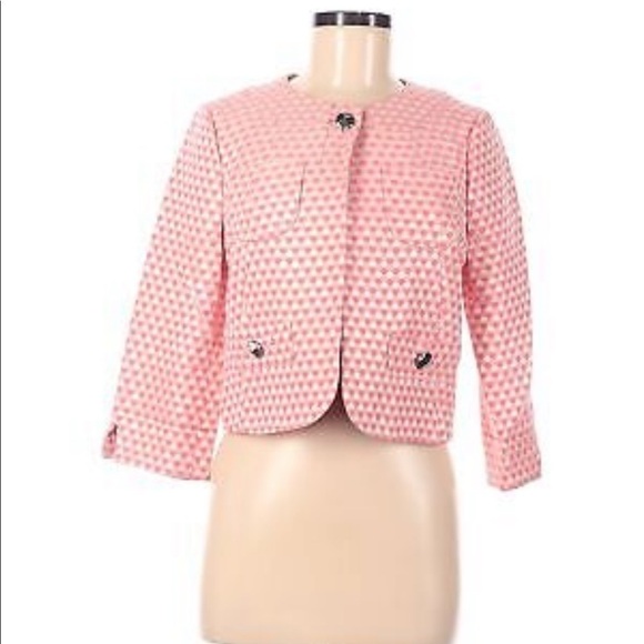 Marc by Marc Jacobs Cotton Silk Blend Cropped Formal Jacket in Multi Size 6 - Picture 6 of 6